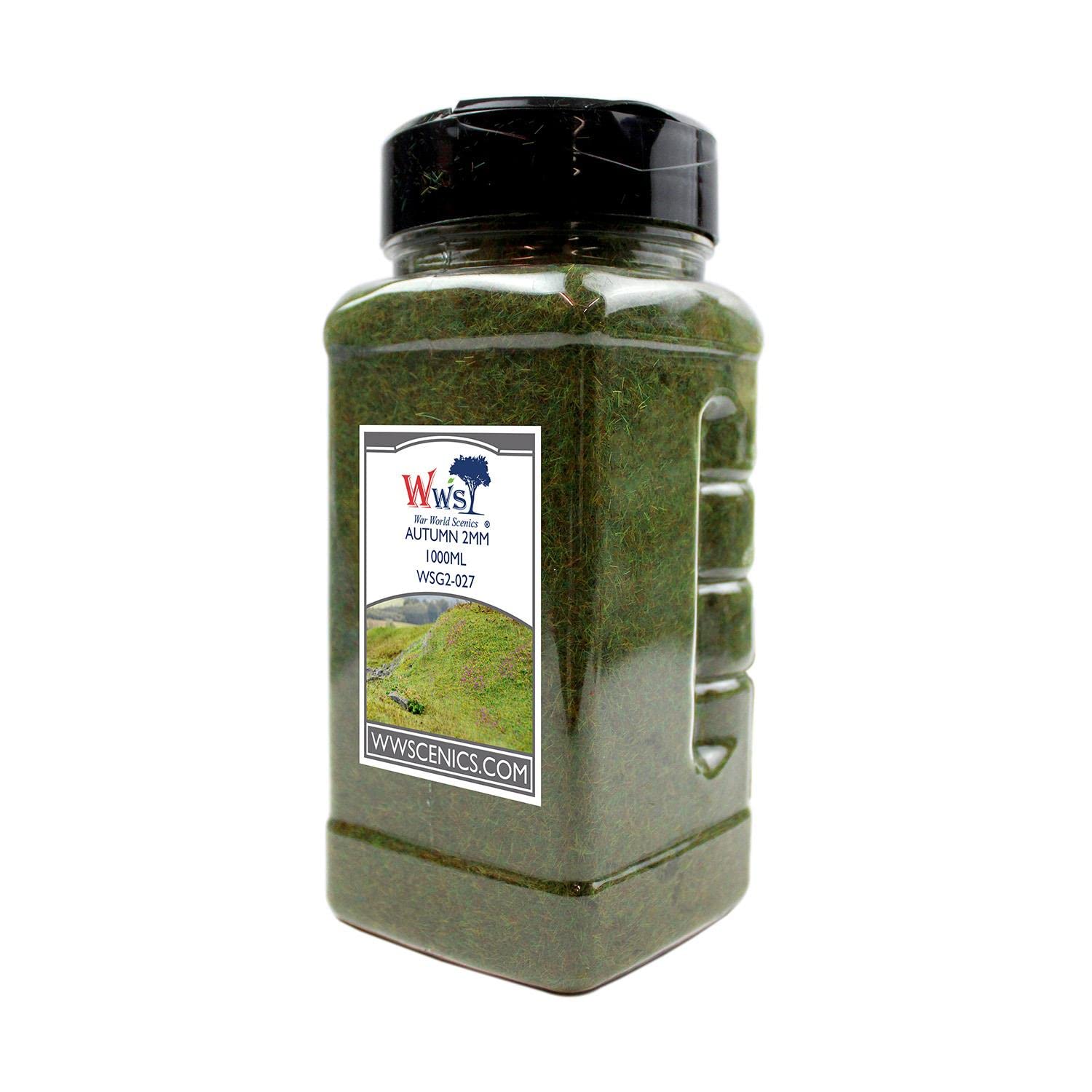 WWS War World Scenics WWScenics | 2mm Autumn Static Grass | 1000ml Can | WSG2-027 | Realistic Model Scenery Material