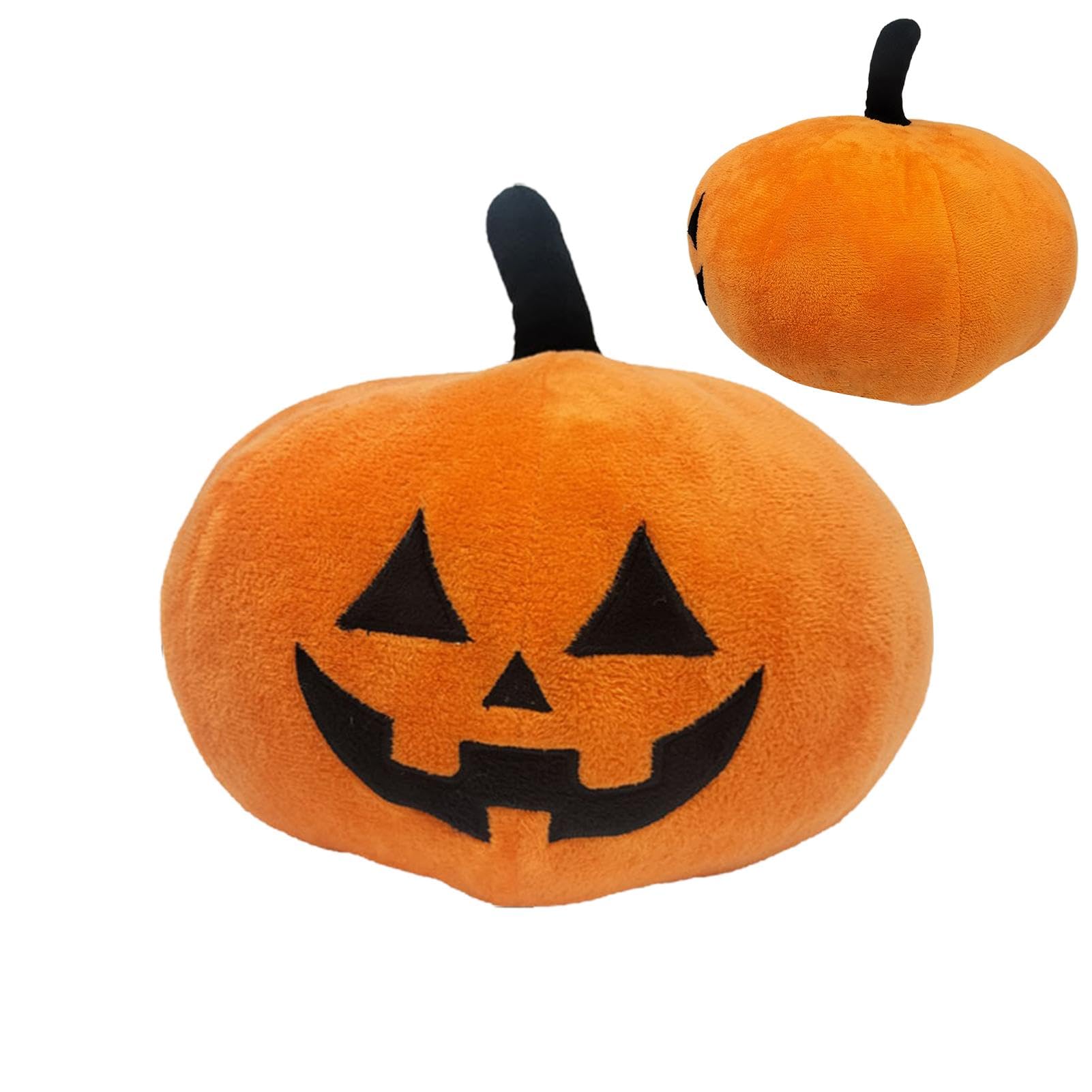Set 5 Pezzi Peluche Halloween - Zucca, Pipistrello, Ragno, Luna E Pallina Morbidi Per Decorazione Festa - Foto 10