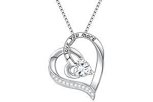 I Love You More Sterling Silver Necklace - Celebrate Love & Family