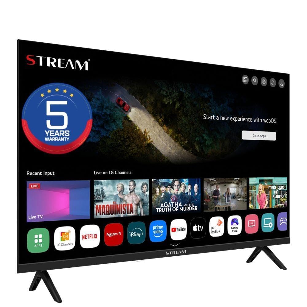 Stream System - WebOS 8.3, Smart TV 40",5 Años de Garantía, FullHD, Magic Remote Control, HDR10, Frameless (Sin Marco), Control por Voz (LG Thinq AI) con Modo Hotel- Modelo WSTRF4026TEX