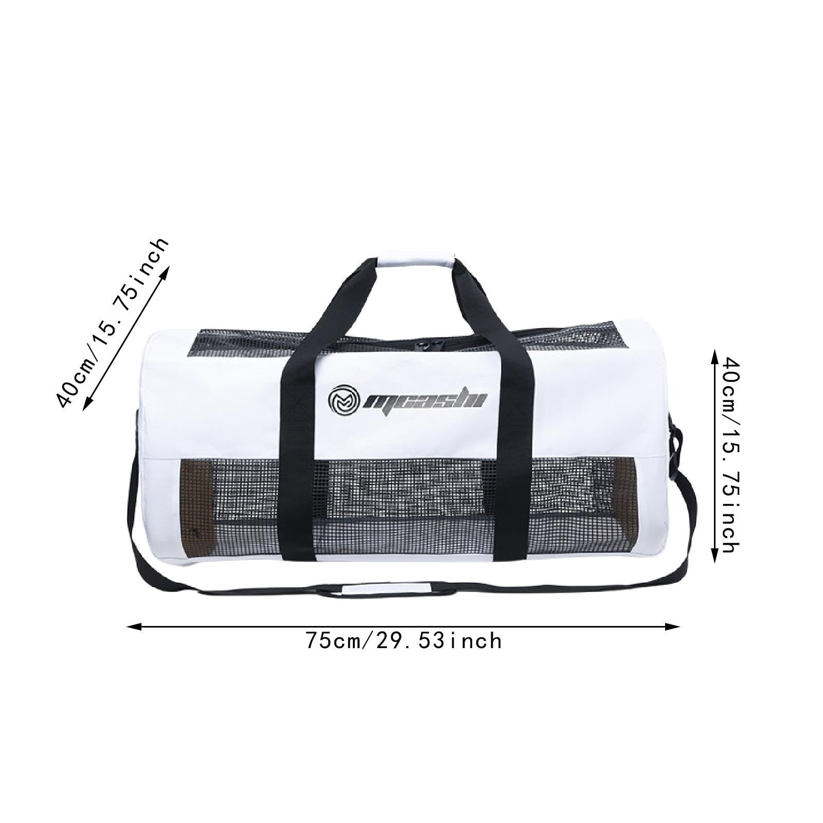 Sac de Plongée Sac de Sport Sac de Transport Sac D'Équipement Mesh Polyester TPU Spacieux Réglable pour Transport Facile Convient à Femmes Plongée sur
