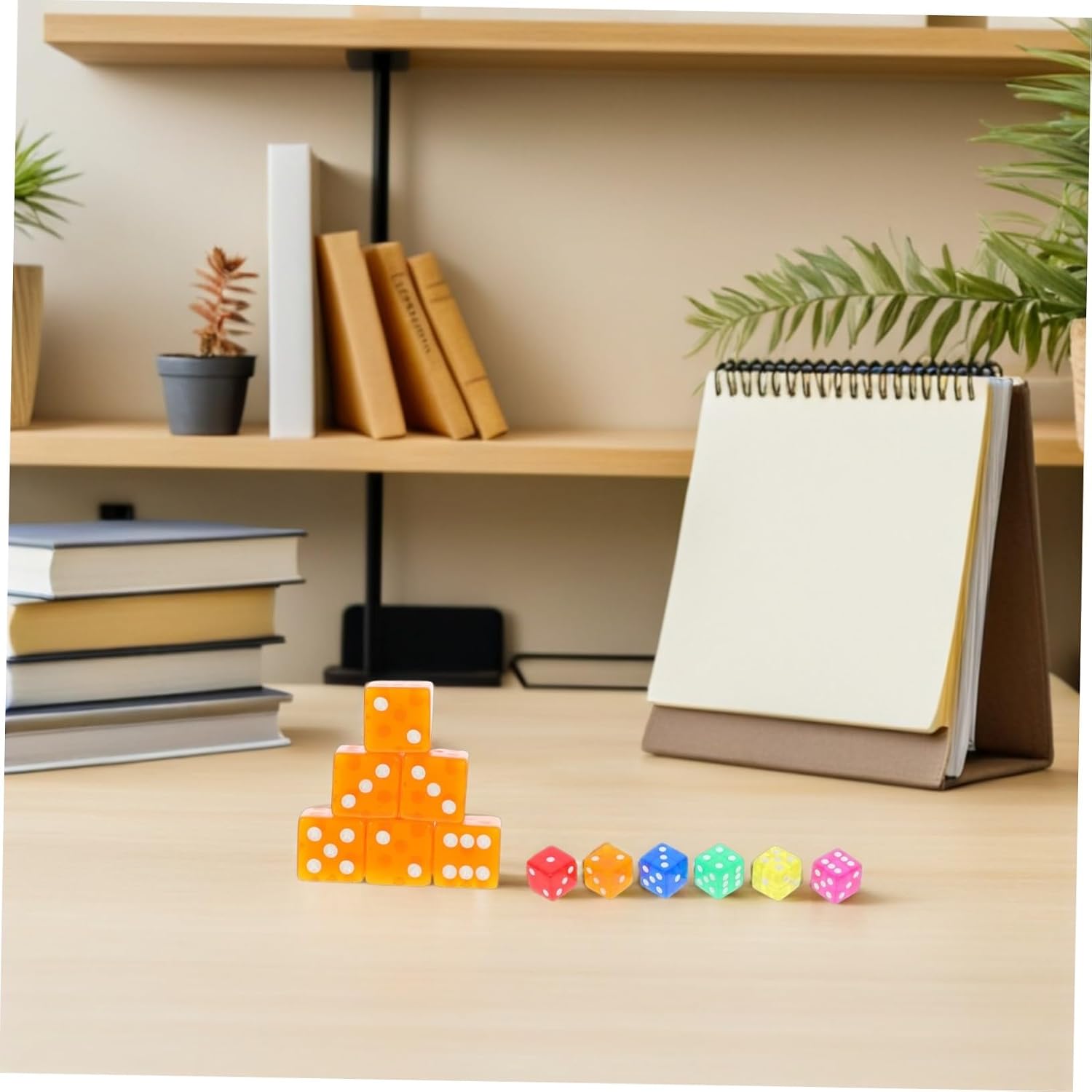 Yardwe 36pcs Transparent Acrylic Dice for Math Learning and Classroom Use Straight-Edged Game Accessories for Teaching Tools Board Games Party Fun and Educational Adventures