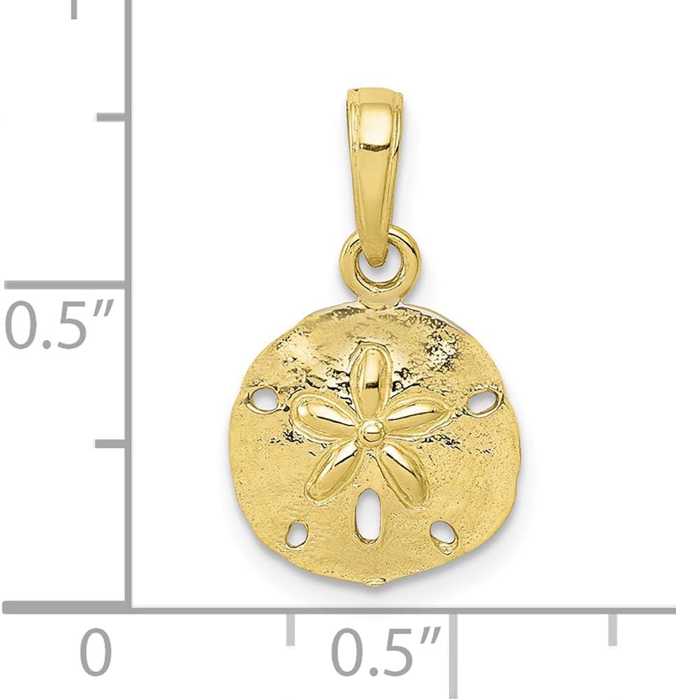 FJC Finejewelers 10k Yellow Gold Sand Dollar Charm