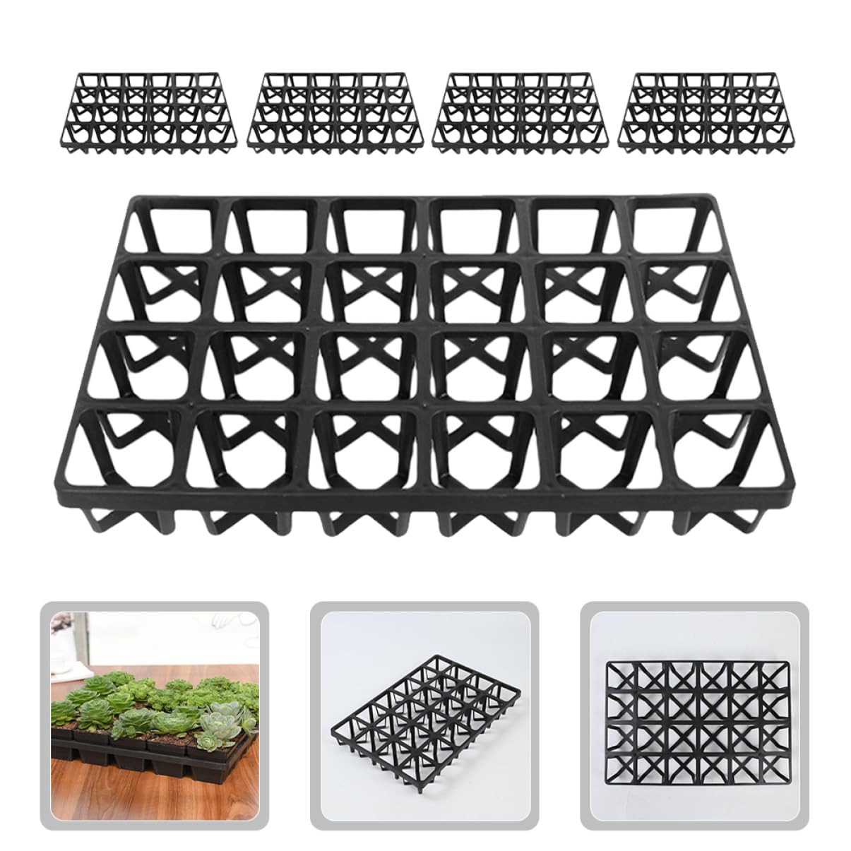 Toddmomy 5 Pièces Support de Germination pour Pots de Plantes Racks de Stockage Durable pour Jardinage et Cultures Légumières