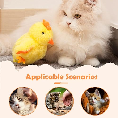 Miniatura 4 de Juguete de pájaro para gato, juguete interactivo recargable para gatos, 3 modos, activado por tacto (planeador)