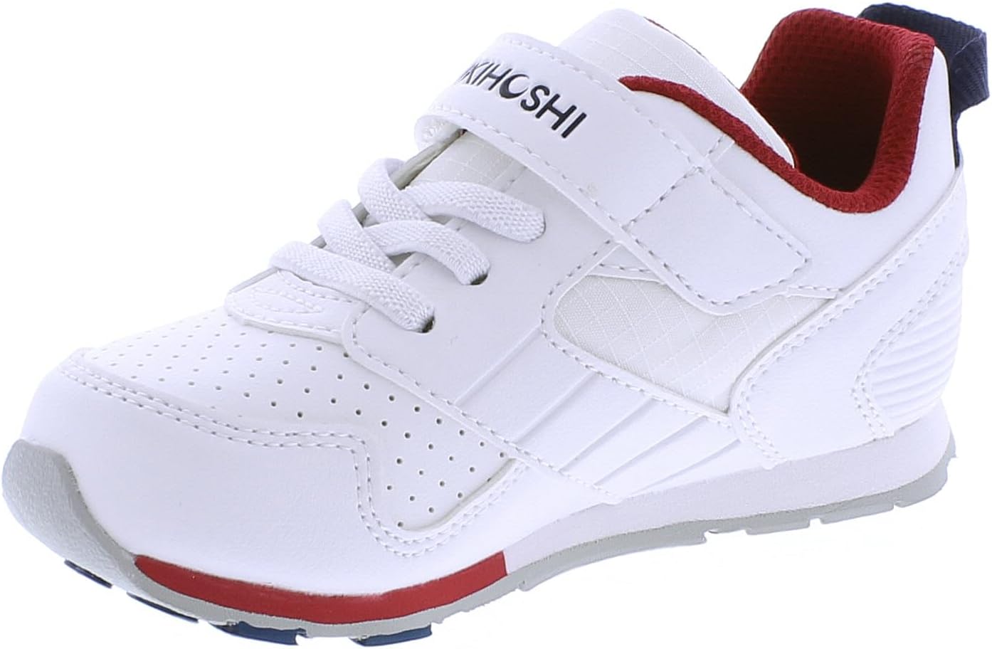TSUKIHOSHI Racer Kids Shoes - Strap-Closure Machine-Washable Kids and Toddler Shoes with Wide Toe Box & Slip-Resistant, Non-Marking Outsoles, White/Navy - 9 Toddler (1-4 Years) - Image 4