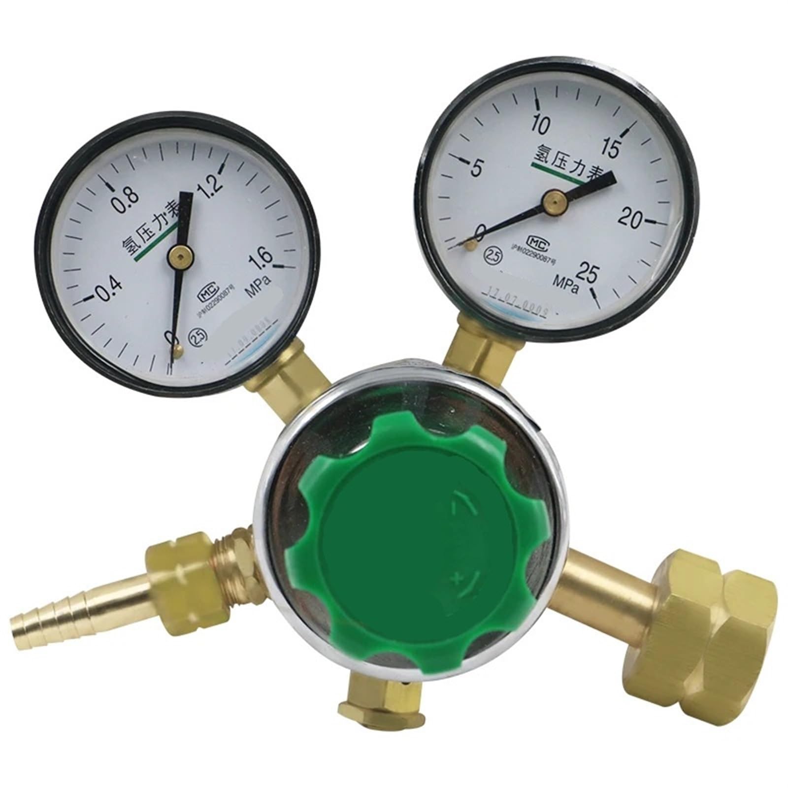 Hydrogen Pressure Regulator Valve Gauge
