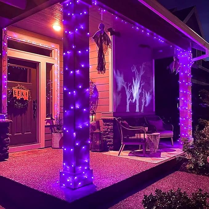 Image of Lexton 40 LED Decorative String Light | Plug Sourced | Suitable for Indoor & Outdoor Decorations, Diwali, Christmas, Wedding, Party, Lawn, (Pack of 50, Purple)