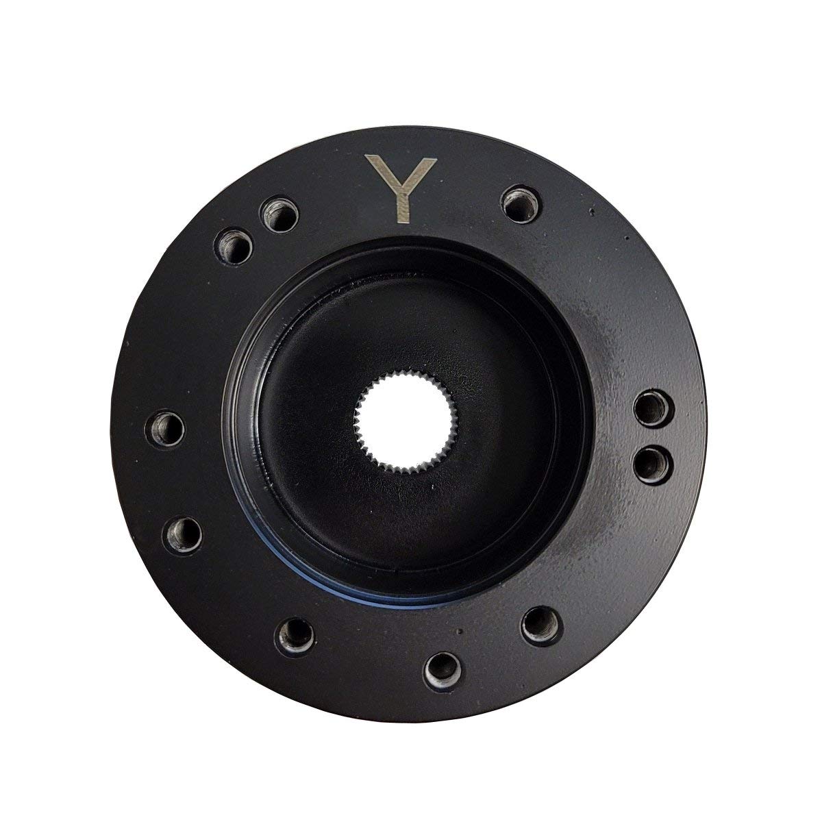 Smart Parts Golf Cart Steering Wheel Hub Adapter Black - Fits Yamaha Golf Carts