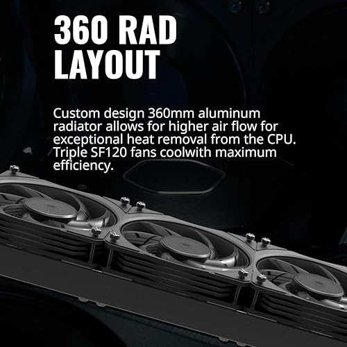 Miniatura 5 de Cooler Master MasterLiquid ML360 SUB-Zero, Enfriador líquido de CPU AIO alimentado por tecnología de refrigeración Intel Cryo, bomba de