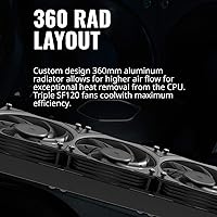 Vista 5 de Cooler Master MasterLiquid ML360 SUB-Zero, Enfriador líquido de CPU AIO de refrigeración termoeléctrica (TEC) alimentado por la tecnología