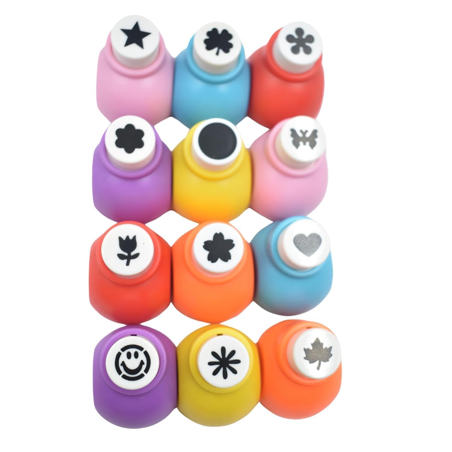ARTISTERY Craft Punching Machine | Paper Hole Tool for DIY Greeting Cards, Scrapbooks, & Stationery Items | Crafting Kit Materials for Art & Craft Projects | Multicolour Assorted Shapes - Pack of 12-image-25