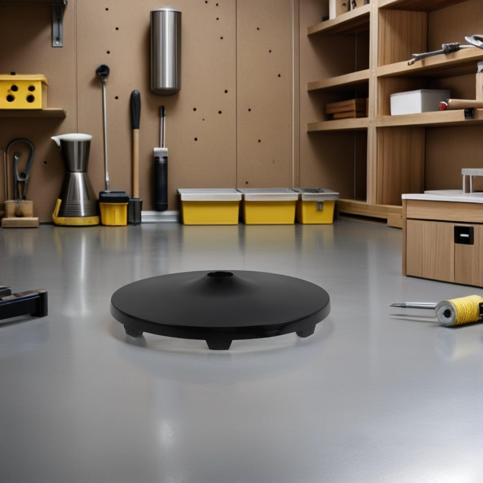 Garneck Base de Ventilador de Pie Negro de Plástico Soporte Estable y Antideslizante para Ventilador de Pie Adecuado en Fiesta Verano y Uso Hogar