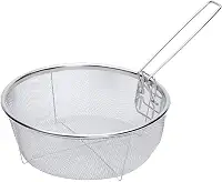 Mimo Style Cesto Multiuso 22cm, Feito Inteiramente em Aço Inoxidável. Perfeito Para Fritar, Escorrer Massa, Escorrer Legumes ou Pode Ser Usada Para Fazer Frituras