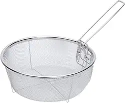 Mimo Style Cesto Multiuso 22cm, Feito Inteiramente em Aço Inoxidável. Perfeito Para Fritar, Escorrer Massa, Escorrer Legumes ou Pode Ser Usada Para Fazer Frituras