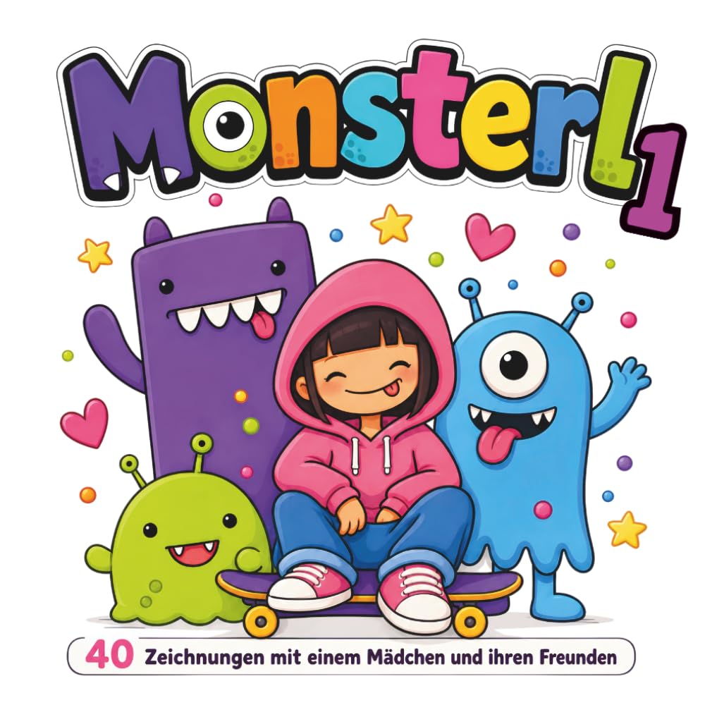 Monsterl: 40 Zeichnungen mit einem Mädchen und ihren Freunden