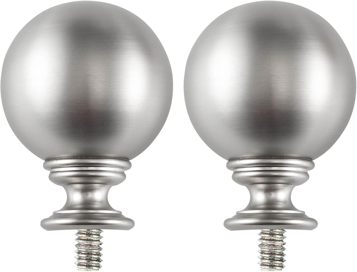 Wayolte Round Curtain Rod Finials for 1 or 7/8 Inch with 1/