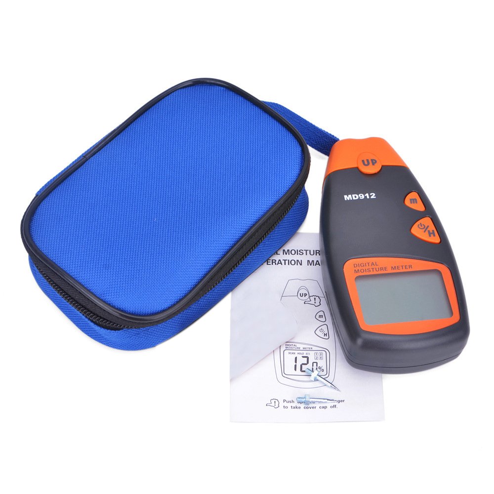 Dr.Meter MD912 Tools Digital Moisture Meter For Wood, Sheetrock