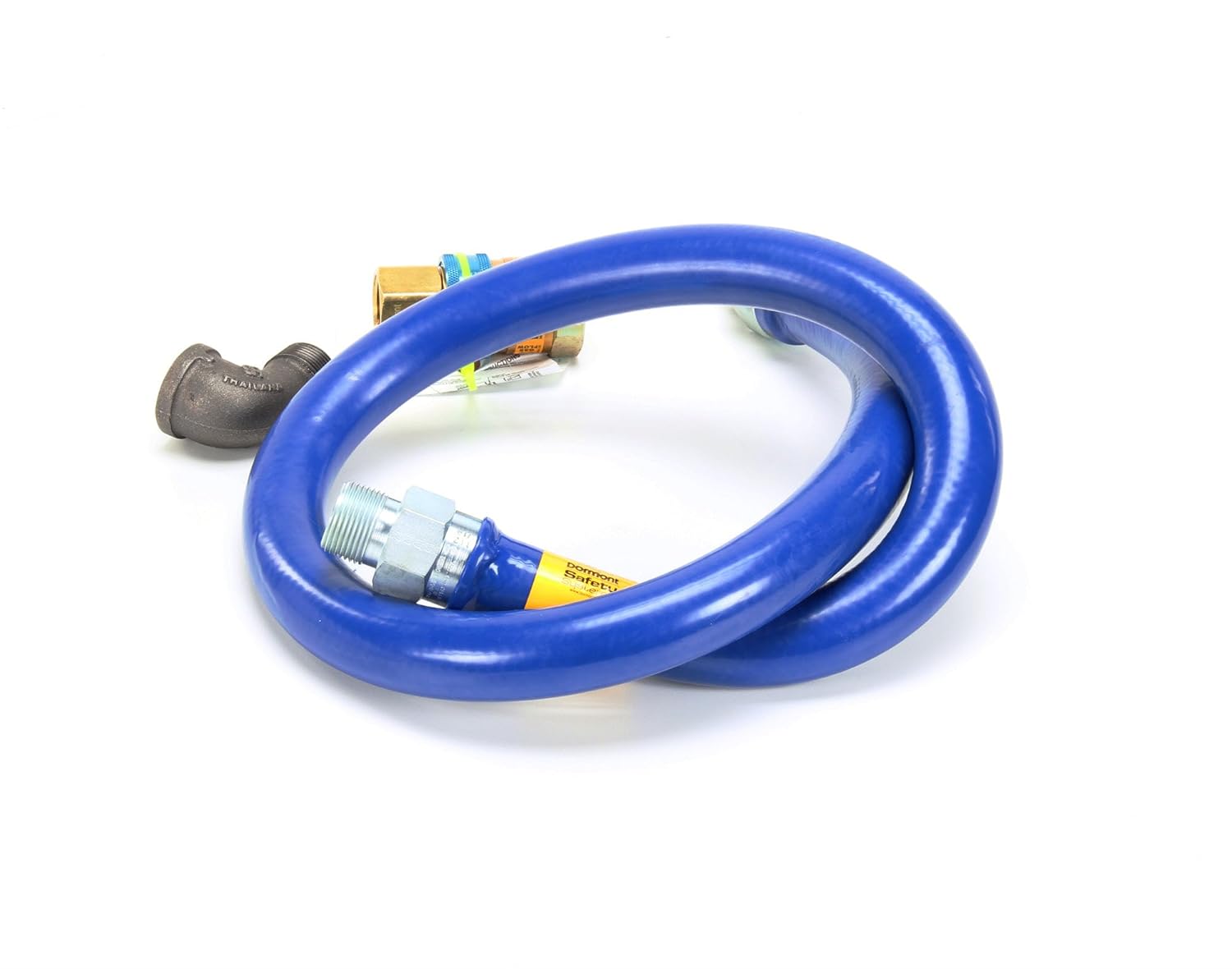 Dormont 16100BPQ60 Blue Gas Connector Hose Kit with Snapfast Disconnect, 1" Diameter, 60" Length