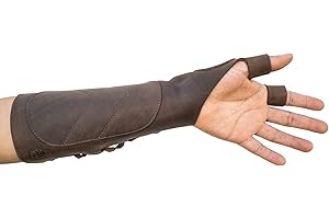 Forearm Guard for Archery Bow: Protective Wrist Arm Bracer, Handmade from Full Grain Leather