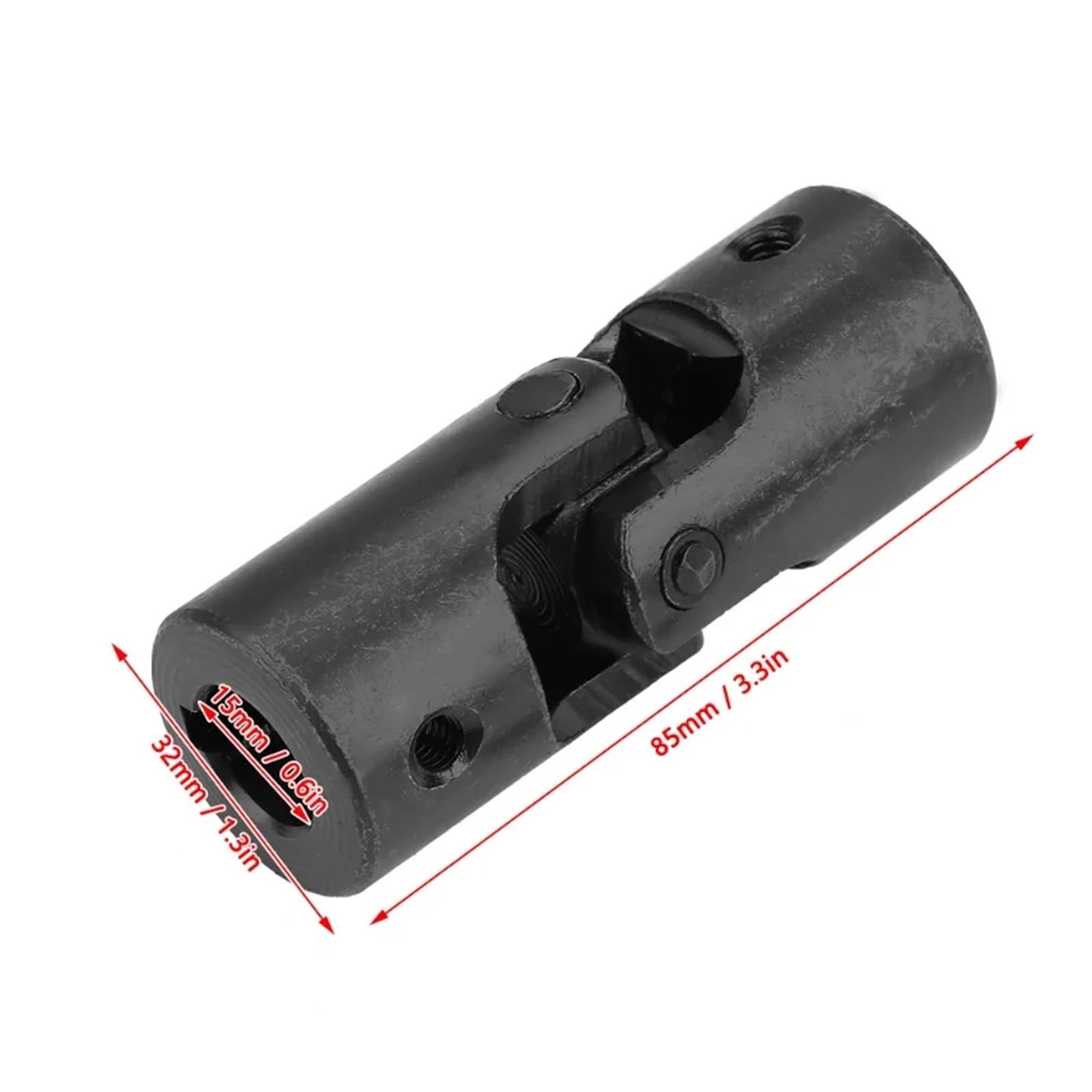 Złącze silnika sprzęgła wału DIY przegub uniwersalny układu kierowniczego 15 * 32 * 85mm