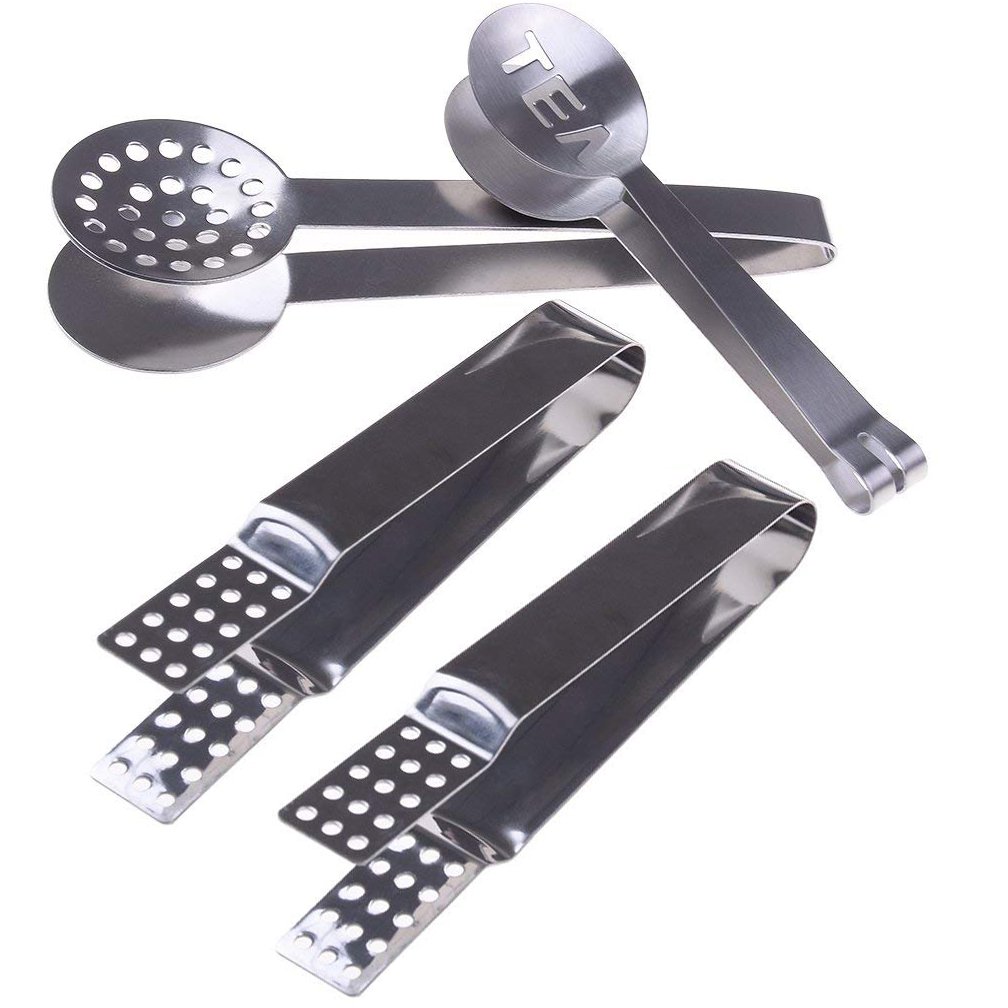 Pince de cuisine en métal pour le thé et le sucre idéale pour un service de table propre