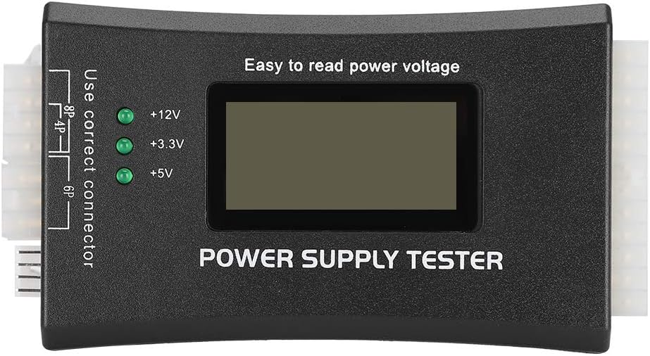Kingwin PC Computer Power Supply Tester, Digital LCD Screen