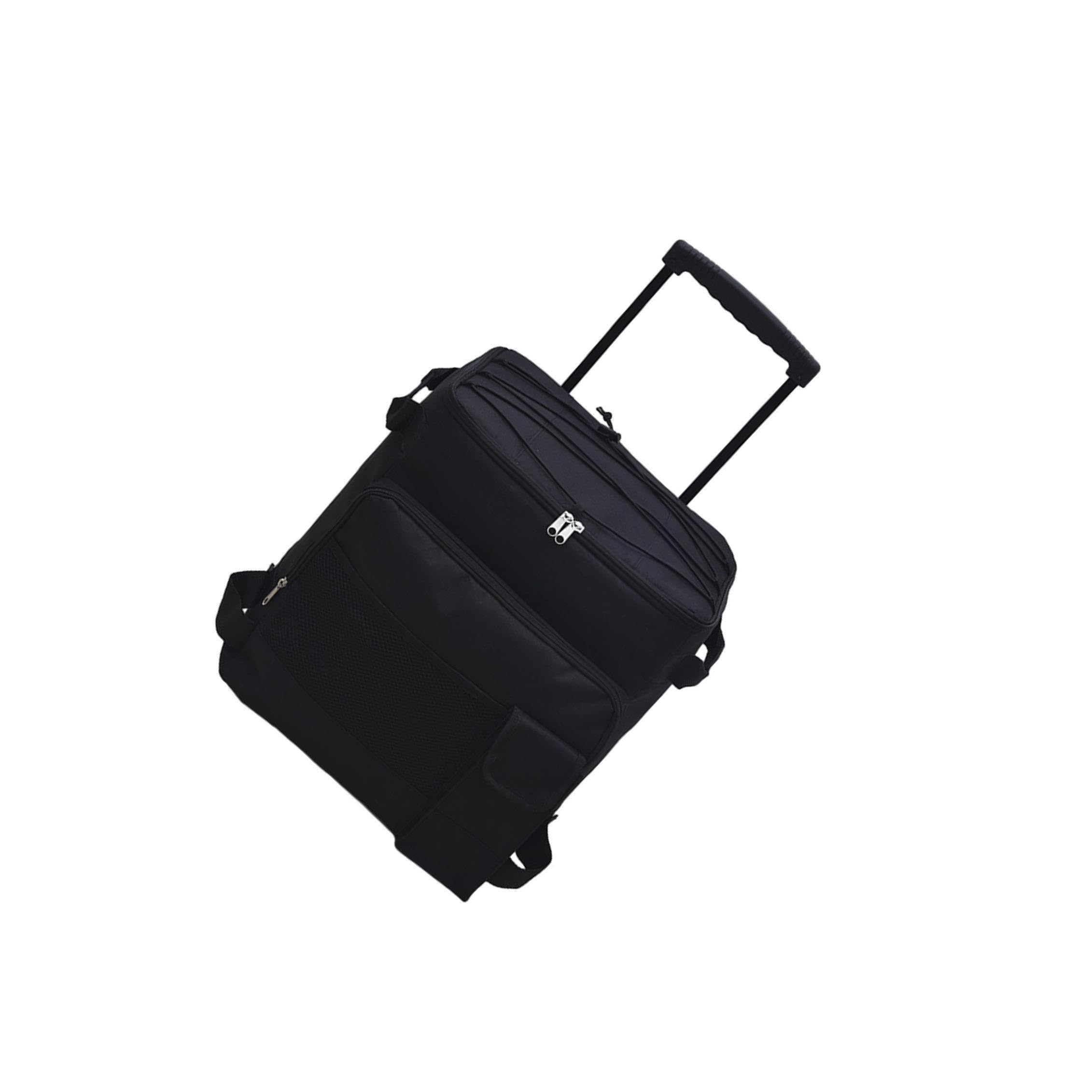 Carrello porta-borsa termico con ruote di grande capacità, impermeabile, per alimenti freschi durante le attività all'aperto, borsa termica pieghevole, estiva, portatile, per zaino in spalla,