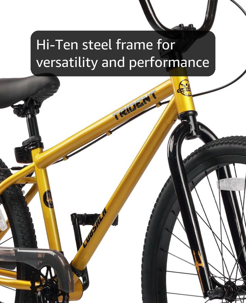 cubsala 20 24 26 Inch BMX Race Bike Trident Bicycles Beginner-Level to Advanced Riders with 2 Pegs, Multiple Colors