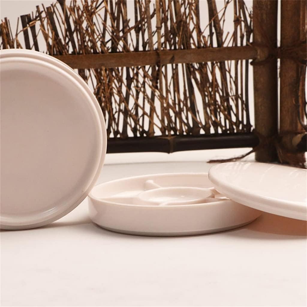 Round Imitation Ceramic Palette Color Mixing Paint Tray Watercolor Gouache Acrylic Painting