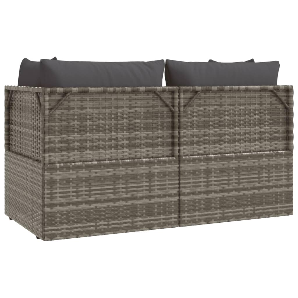 air lounge,poltrone gonfiabili da esterno,Set Divani da Giardino 3 pz con Cuscini in Polyrattan GrigioAdatto per giardino, patio, soggiorno