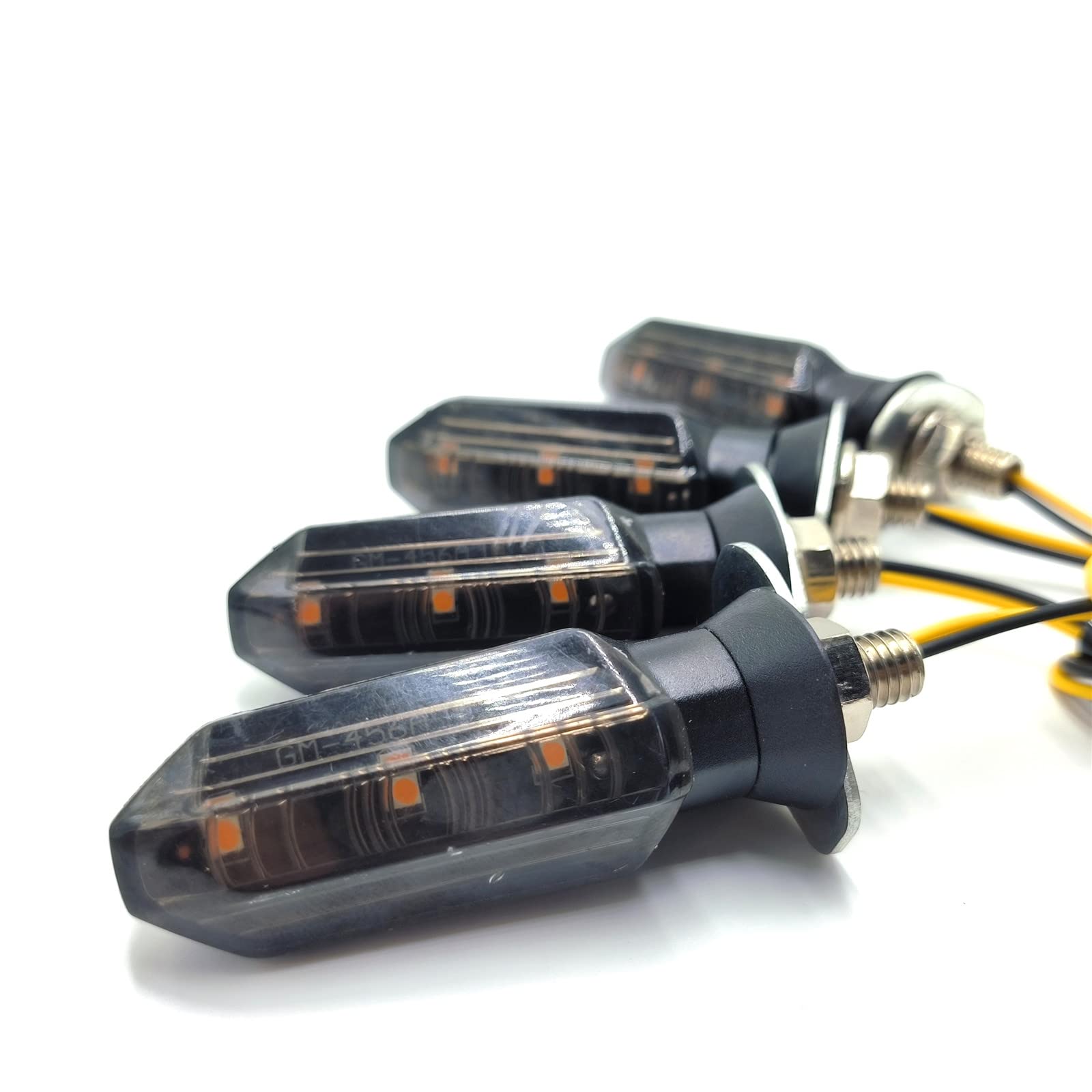 Motorcycle Lights 4PCS Universal Motorcycle LED Turn Signals - 12V 3 ...