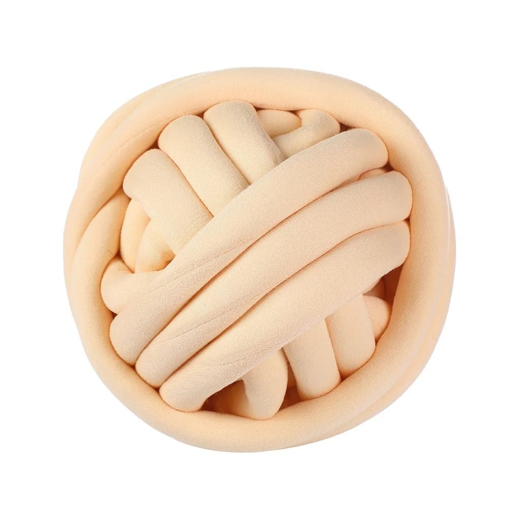 supermiękka gruba przędza, Super gruba włóczka szydełkowa 1000g wielokolorowa do robienia na drutach ręcznie, akcesoria do toreb, dekoracja ścienna(Beige)