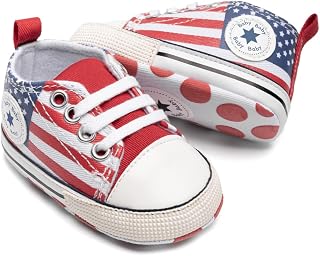 Meckior Save Beautiful Baby Girls Boys Canvas Sneakers Soft Sole High-Top Ankle Infant First Walkers Crib Shoes