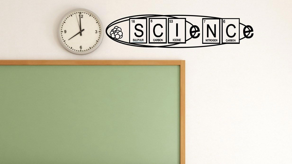 Science Vinyl Wall Decals Classroom Decal Wall Decal Chemistry Class Sticker Teacher Decorations School Sticker Decals Electron