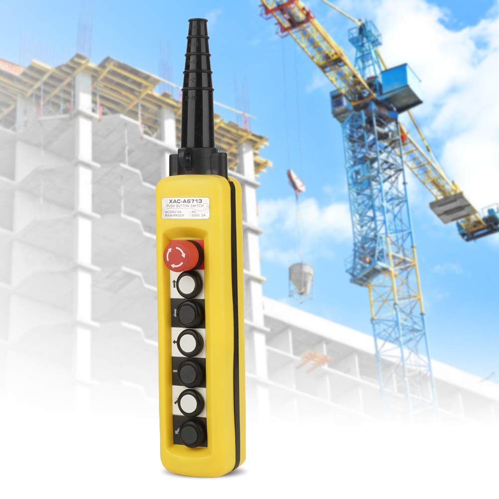 Asixxsix Crane Pendant Control, Push Button Switch, Remote