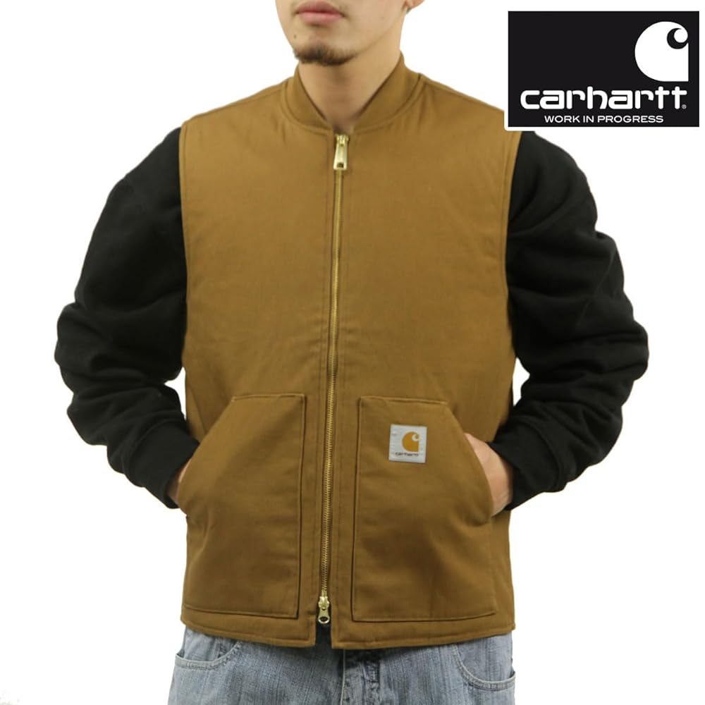 Carhartt ブラウン ジッパーベスト 楽天市場】カーハート ベスト ジップ CARHARTT Relaxed Fit Firm