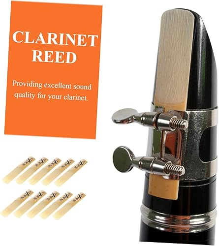 Miniatura 4 de ERINGOGO 10 Uds oud instrumento Clarinete Cañas reemplazo bb clarinete boquilla caña 2 12 clarinete cañas bB clarinete caña 2.5 Componente