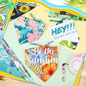   50-Pcs-Summer-Bandana-for-Dog-Hawaiian-Dog-Triangle-Scarf-Floral-Dog-Bandana-Bulk-Seasonal-PET-Costume-Adjustable-Dog-Cat-Summer-Outfit-Cute-Washable-Bibs-Kerchief-for-Small-to-Medium-Pets