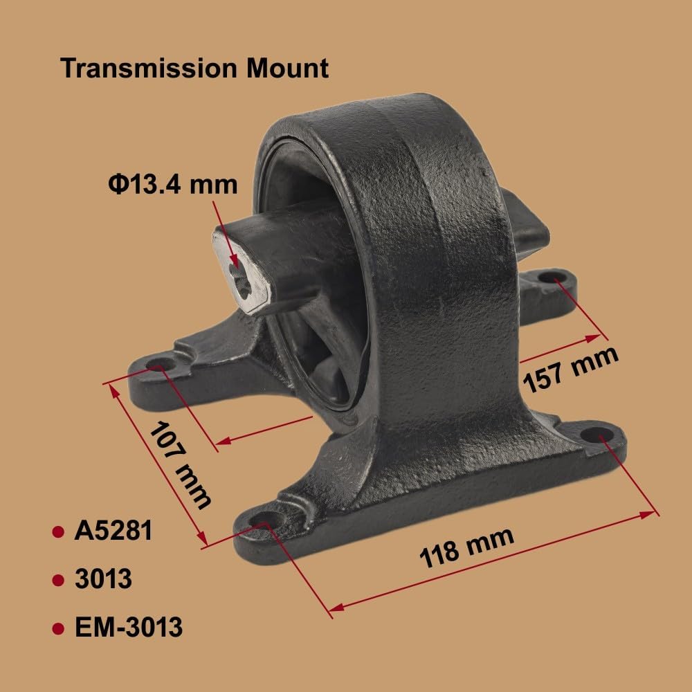 3PCS Engine Motor & Trans Mount Set Compatible with 1999-2004 Jeep Grand Cherokee 4.7L AWD with Automatic Transmission Mount for EM-3013, EM-3012, EM-3008, A5281, A5282, A3008