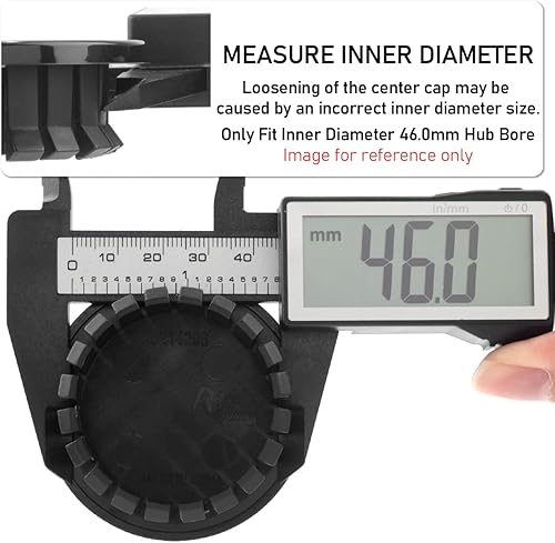 Miniatura 3 de Rhinotuning Tapacubos centrales de rueda de coche ABS cromados plateados de 83 mm (3.27 in)3.008 in (3 pulgadas), reemplazan