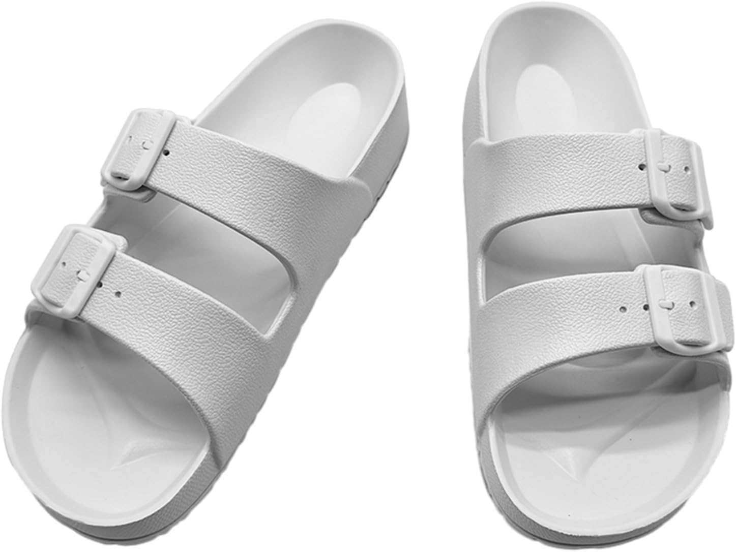 BEMGNAR Men’s Lightweight Comfort Slides Double Buckle Slip-on Adjustable EVA Orthopedic Flat Sandals - Image 7