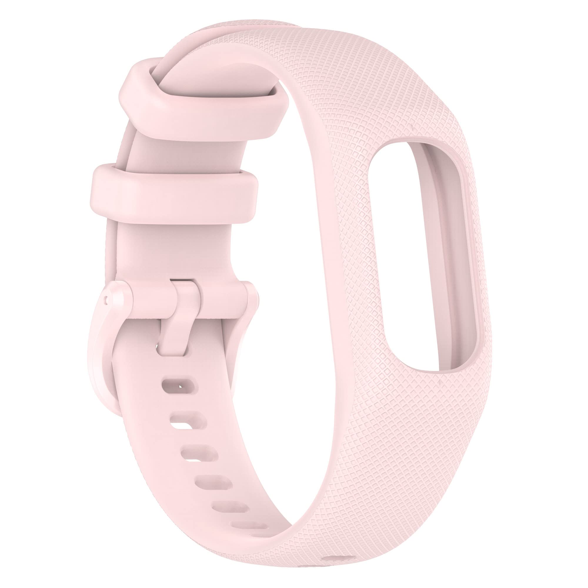 Gheper Soft Silicone Band Compatible with Garmin Vivosmart 5 Straps Replacement Wristband Bracelet Band Case Cover for Women Men, Small/Large Size