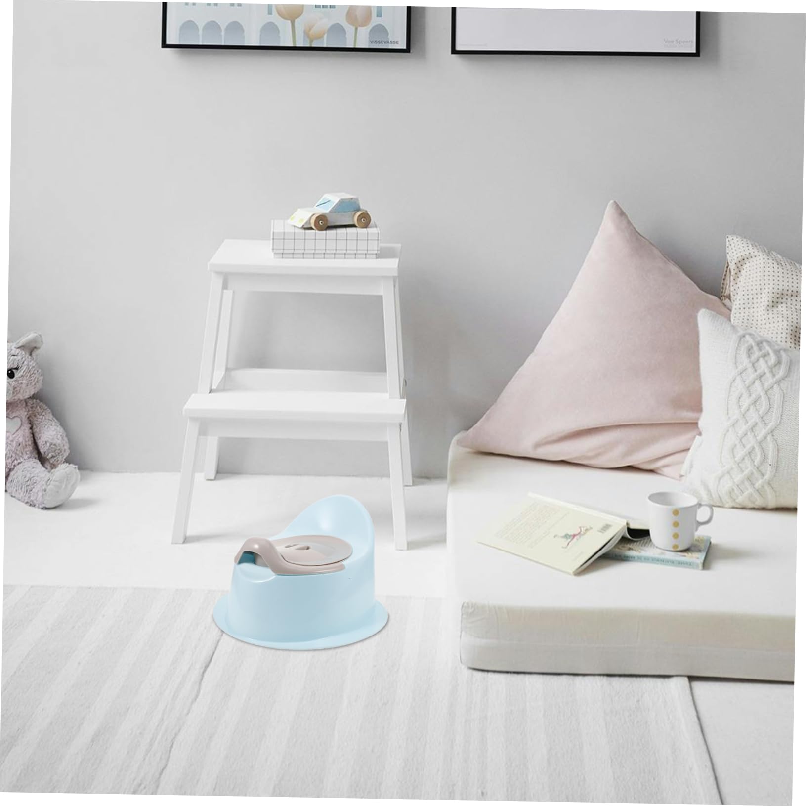 DOITOOL Asiento o de Plástico Estable y Ligero de Adecuado Multifunción Inodoro Portátil Entrenamiento en Niños Baño en Casa Viaje