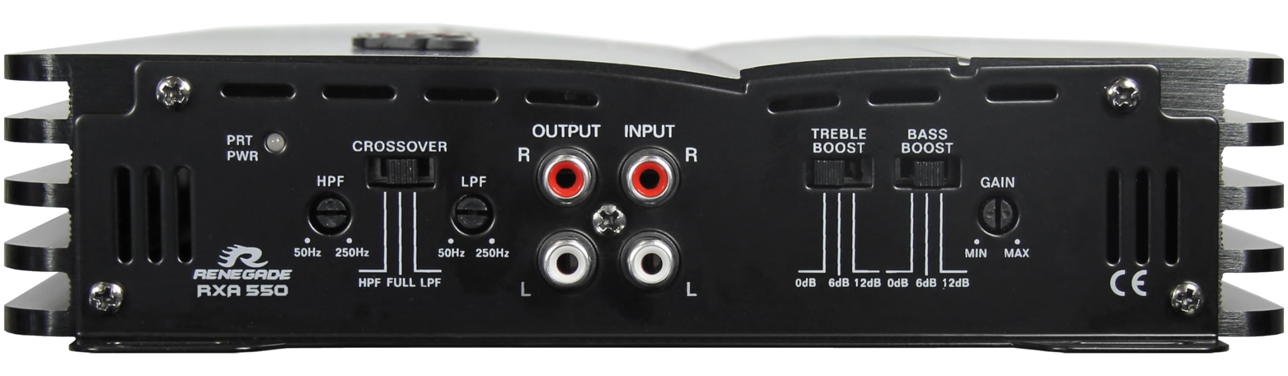 Renegade RXA550-2 - Amplificador de audio para coche (clase A/B, 550 W, puenteable y estabilidad de 2 Ω)