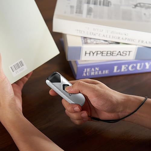 Miniatura 8 de Eyoyo Escáner de código de barras Bluetooth 2D y 1D, mini lector de código de barras inalámbrico portátil pero potente con conexión inalámbrica de