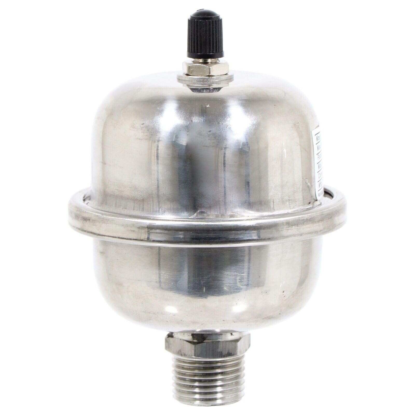 SPARES2GO Mini Expansion Vessel Shock Arrestor Potable Water Hammer Pipe Noise Stop (1/2" BSP, 0.16L)