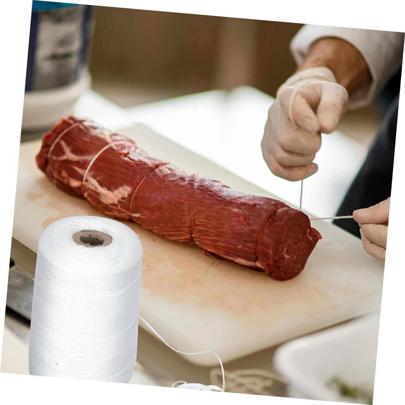 Ficelle de Coton Alimentaire 1mm, 1 Rouleau pour Saucisses et Jambon