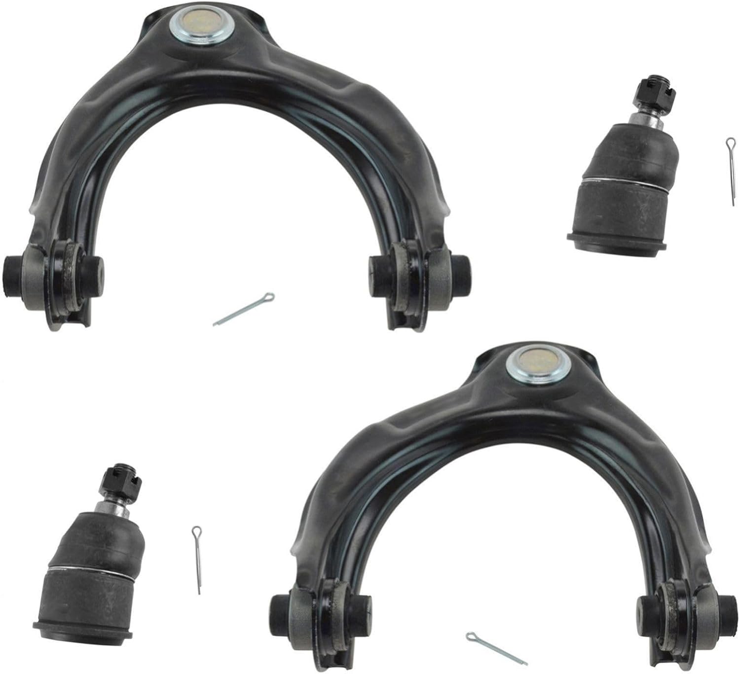 TRQ Front Control Arm with Ball Joint Set 4 Piece Compatible with 2008-2012 Honda Accord 2009-2014 Acura TL 2009-2014 TSX