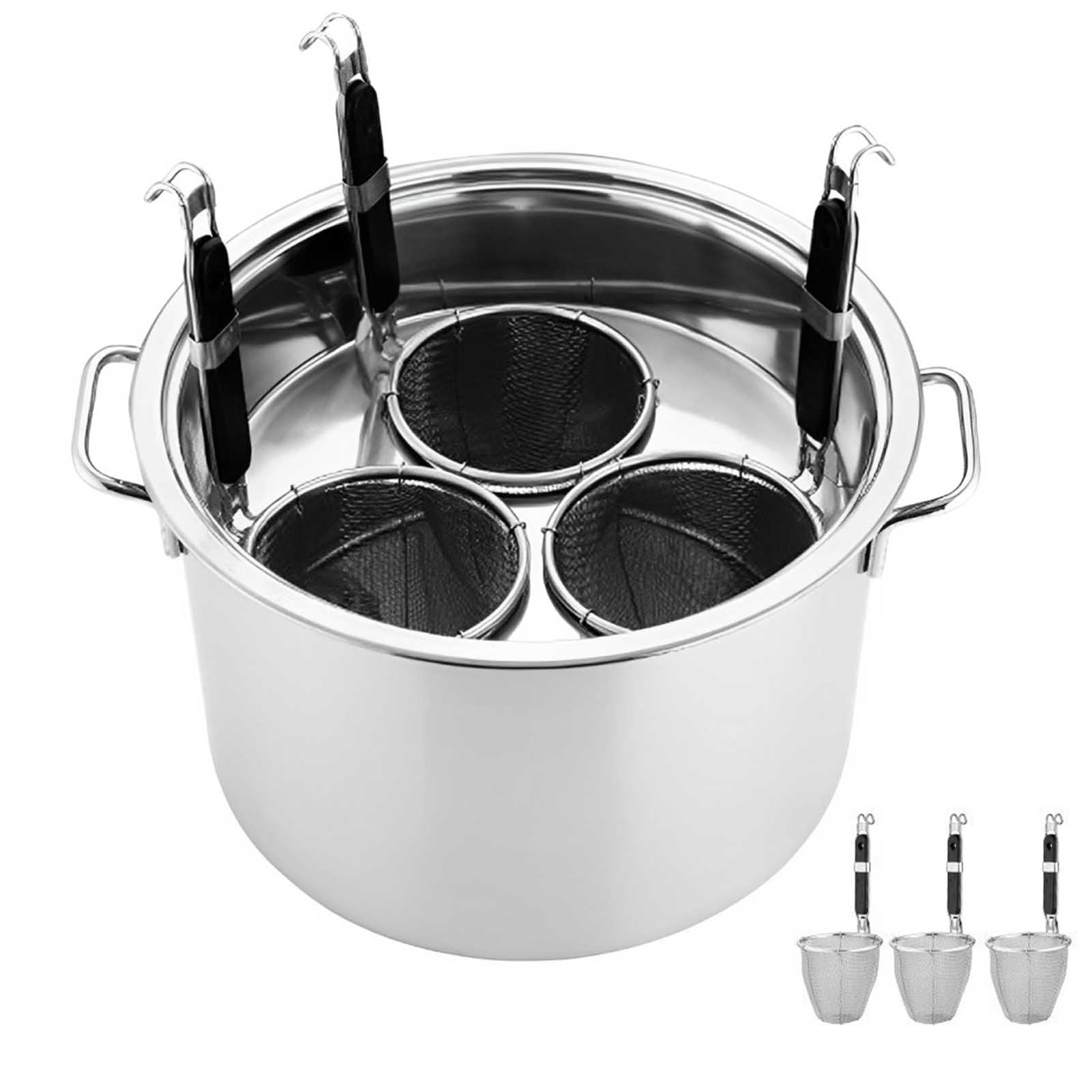 Vnook Olla for cocinar Pasta de Acero Inoxidable, con colador, Tapa y Divisor for Cocina doméstica y Restaurante